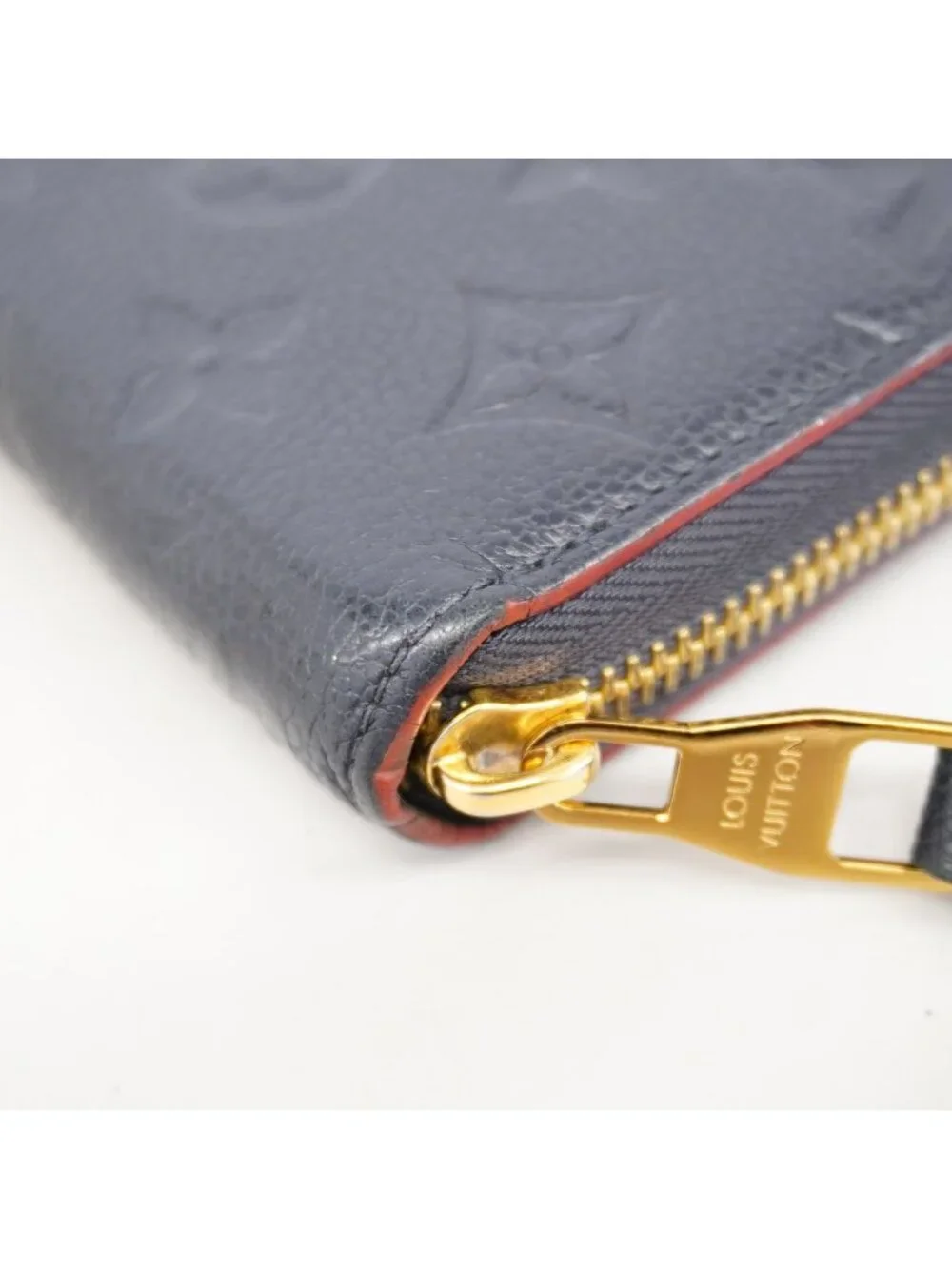 Louis Vuitton Wallet Monogram Empreinte Zippy Marine Rouge